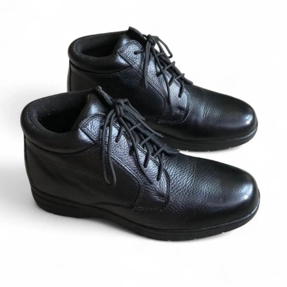 Drew Tucson Black Calf Men's Casual Comfort Boot Shoes SZ 9.5M